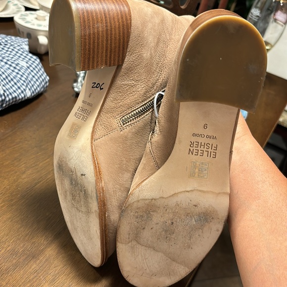 EILEEN FISHER Melrose Suede Ankle Boot In Earth Tumbled Nubuck - Picture 3 of 5